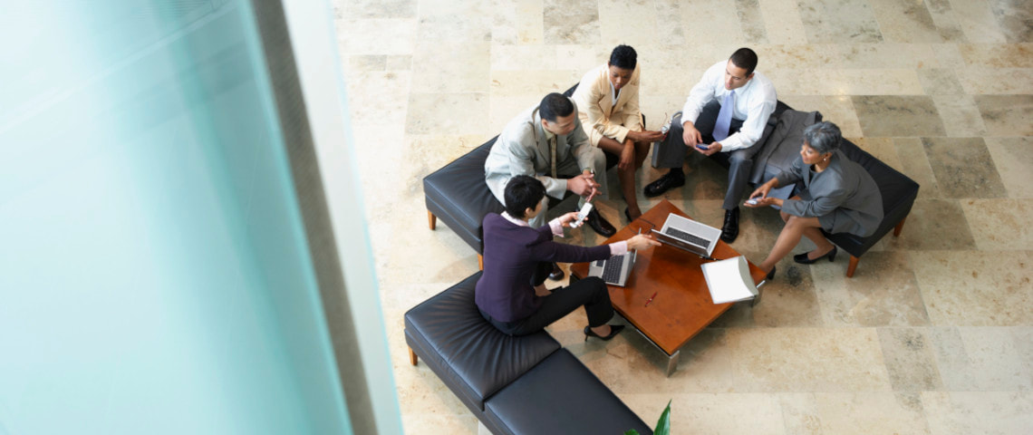 meeting seen from above