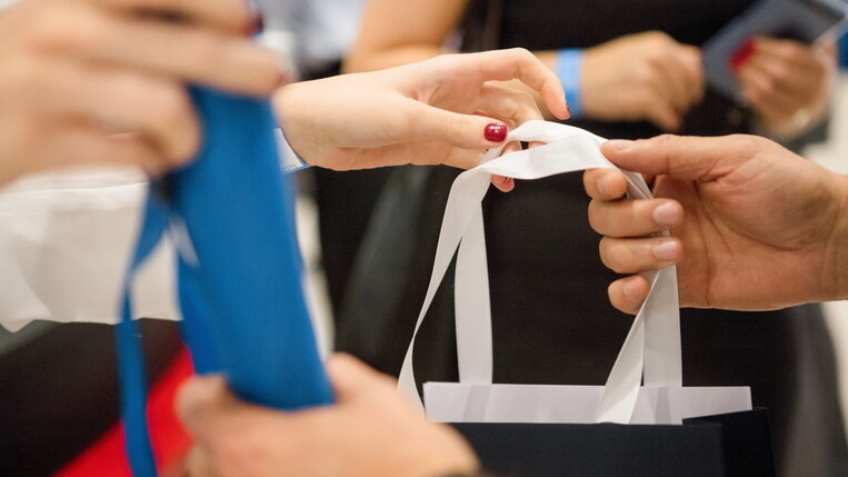 Goodiebag Übergabe